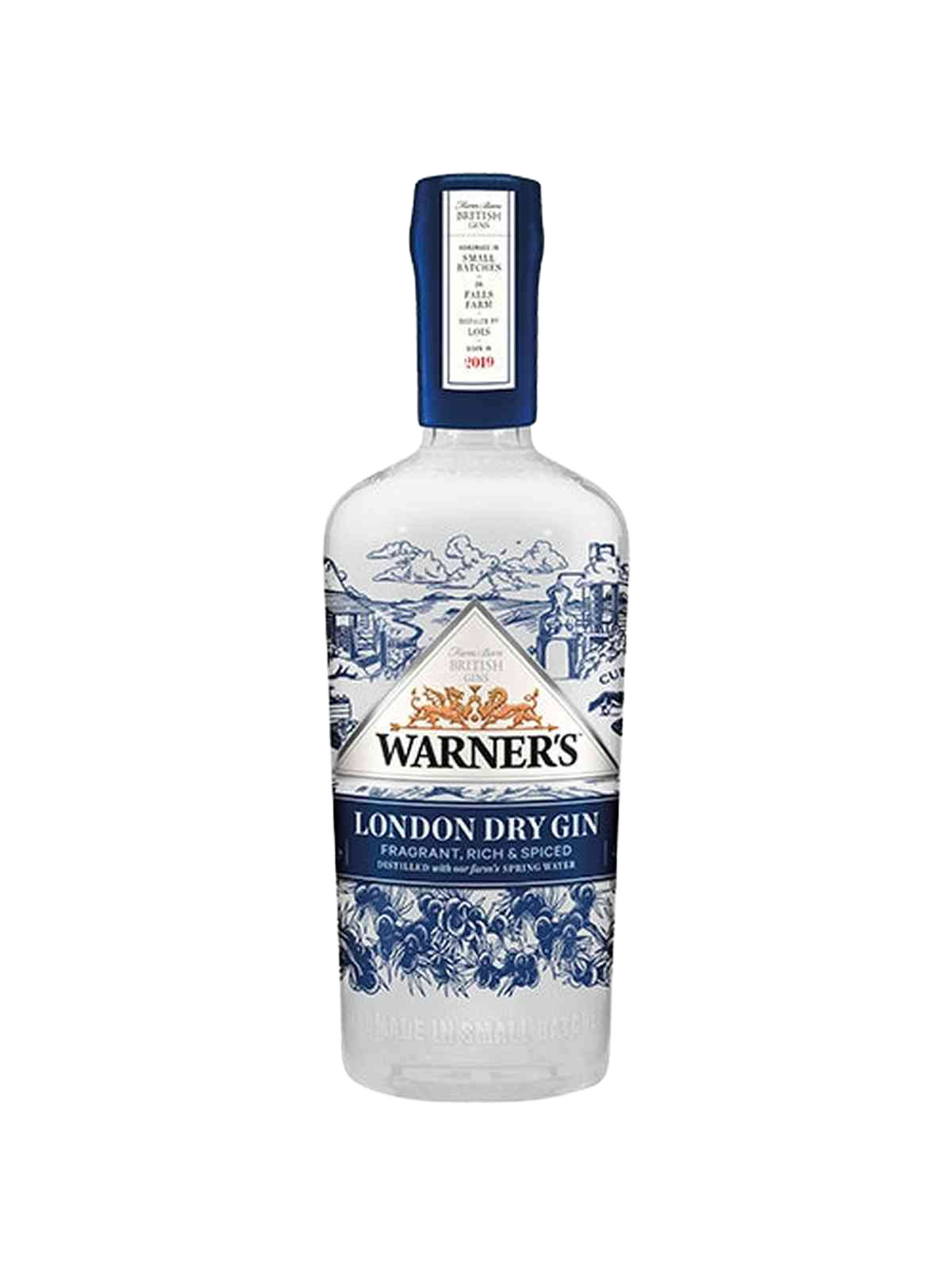 Warner's London Dry Gin - flaske