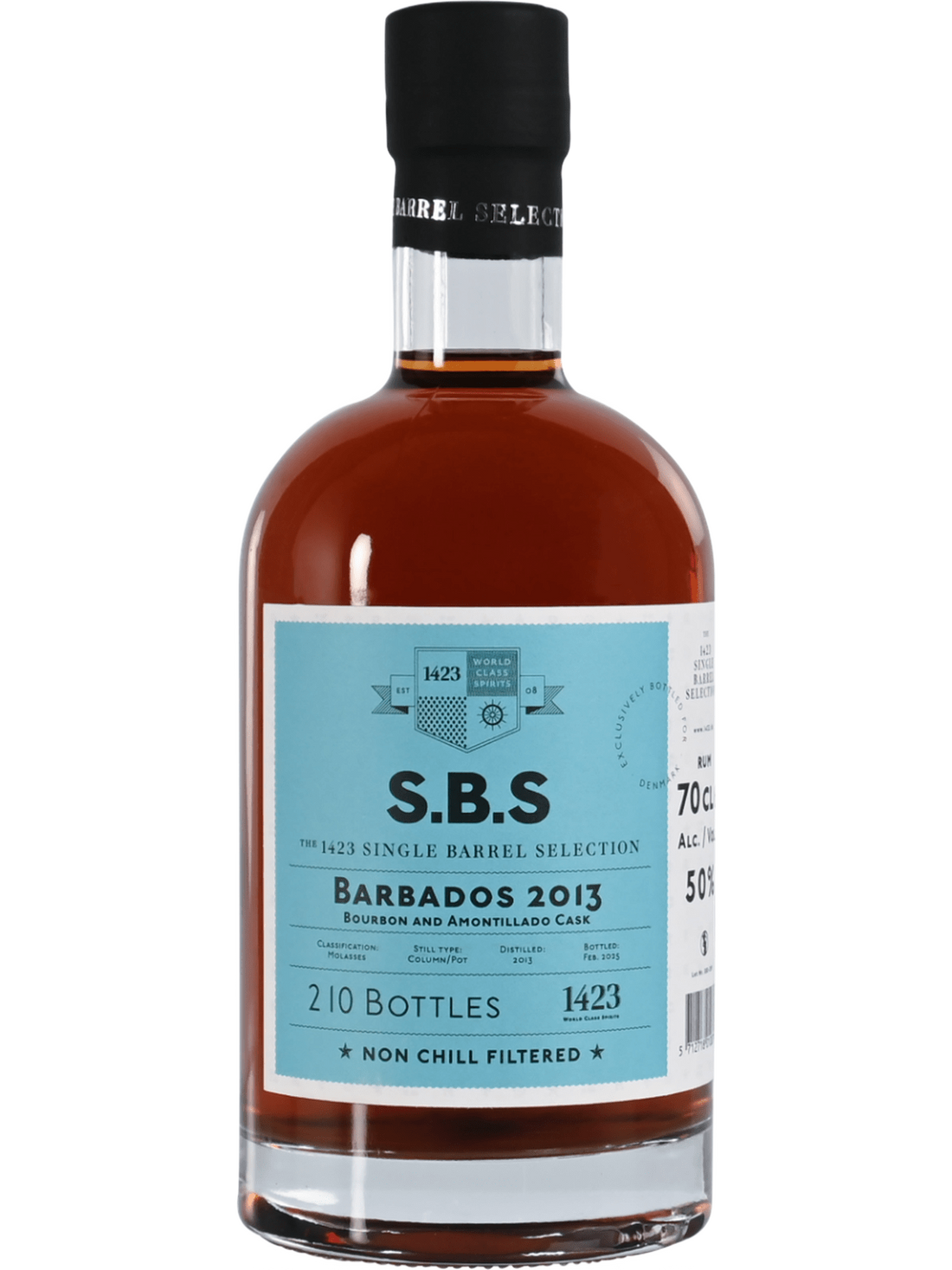 SBS Barbados 2013 Bourbon & Amontillado Rum - bottle