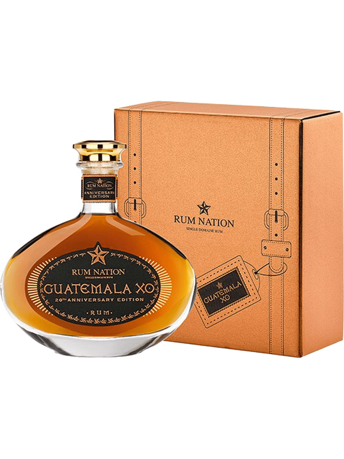 Rum Nation Guatemala XO 20th Anniversary Edition Decanter - bottle with gift box