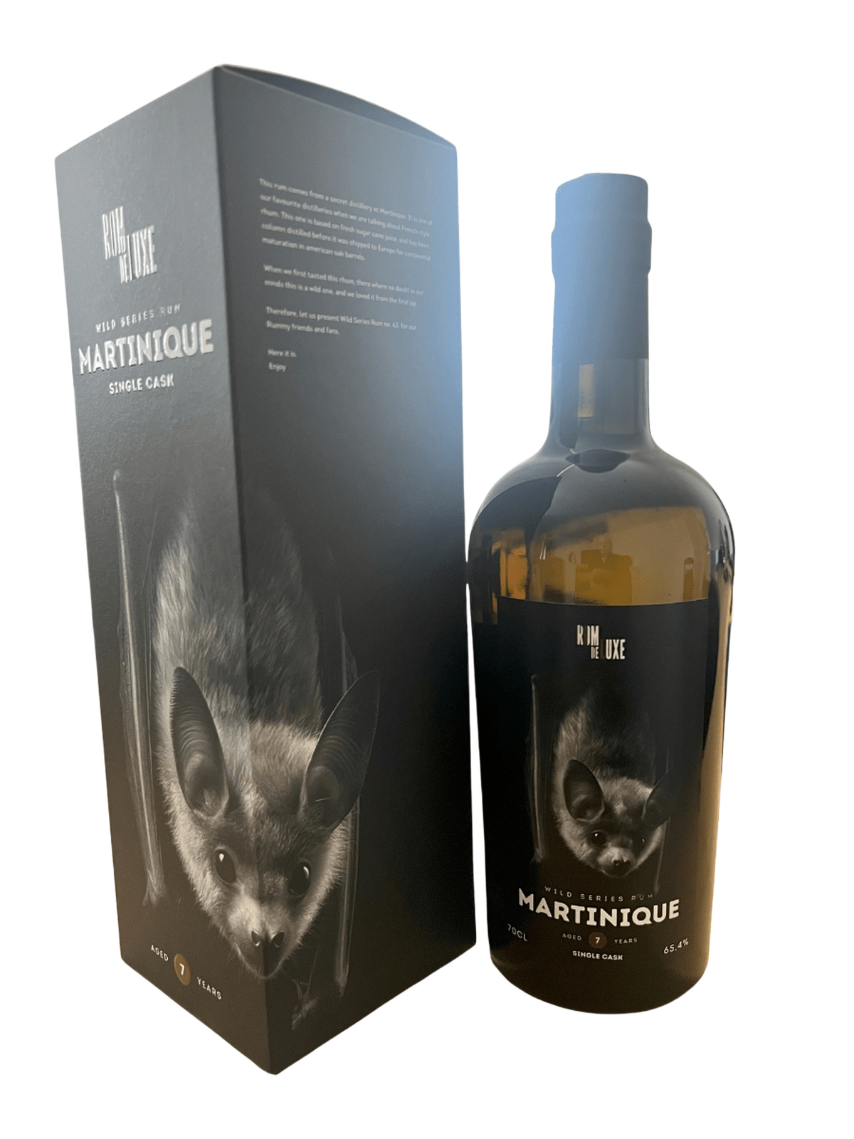 Romdeluxe Wild Series Rum Nr 63 Martinique - flaska med presentask