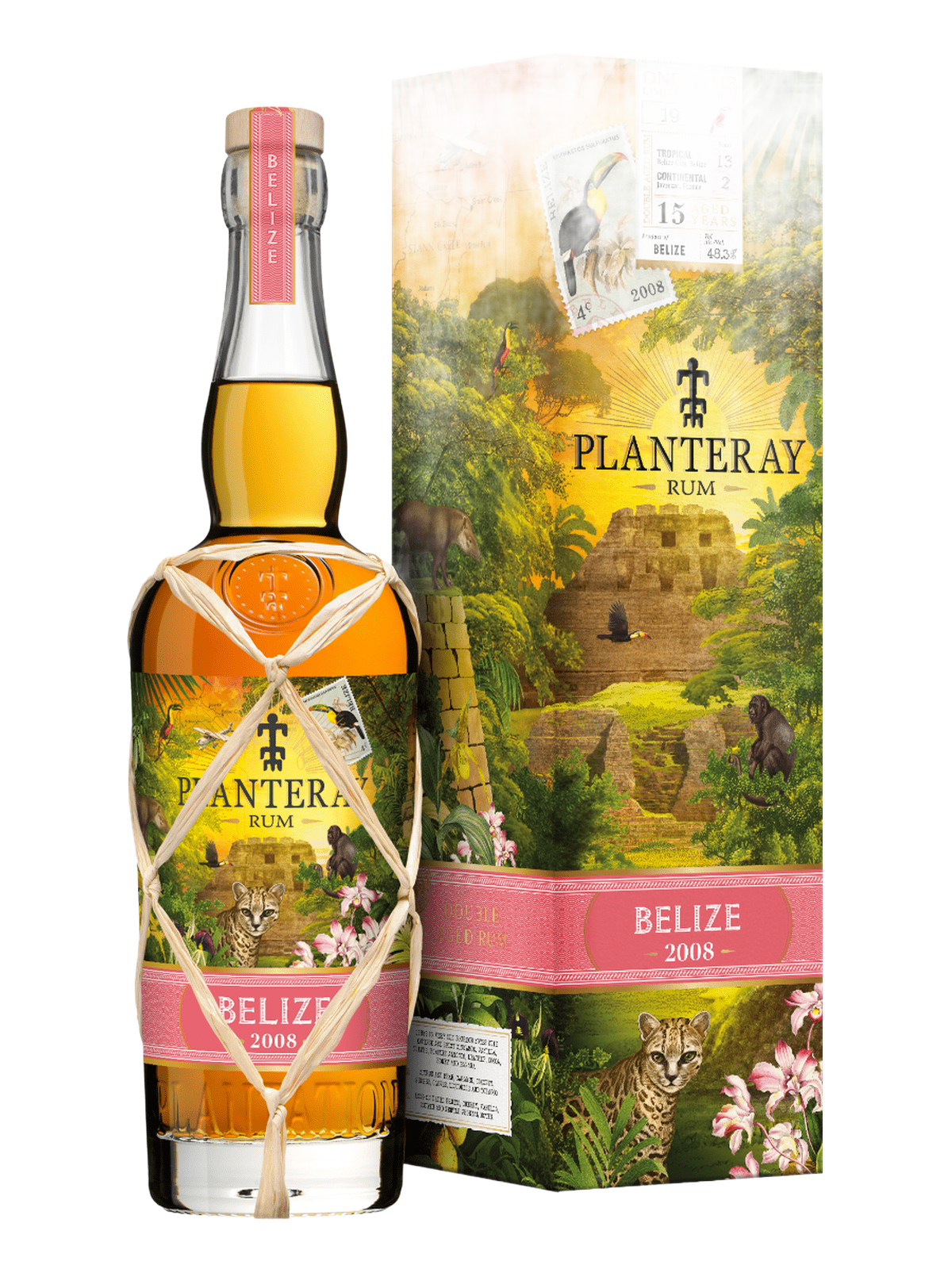 Planteray Belize 2008 Vintage Collection Terravera Limited Edition Rom - flaske med gaveæske