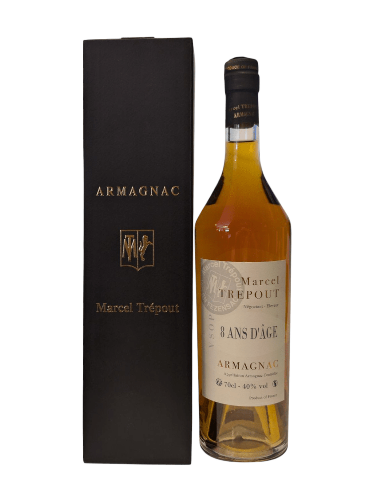 Marcel Trépout Armagnac VSOP 8 years - bottle with gift box