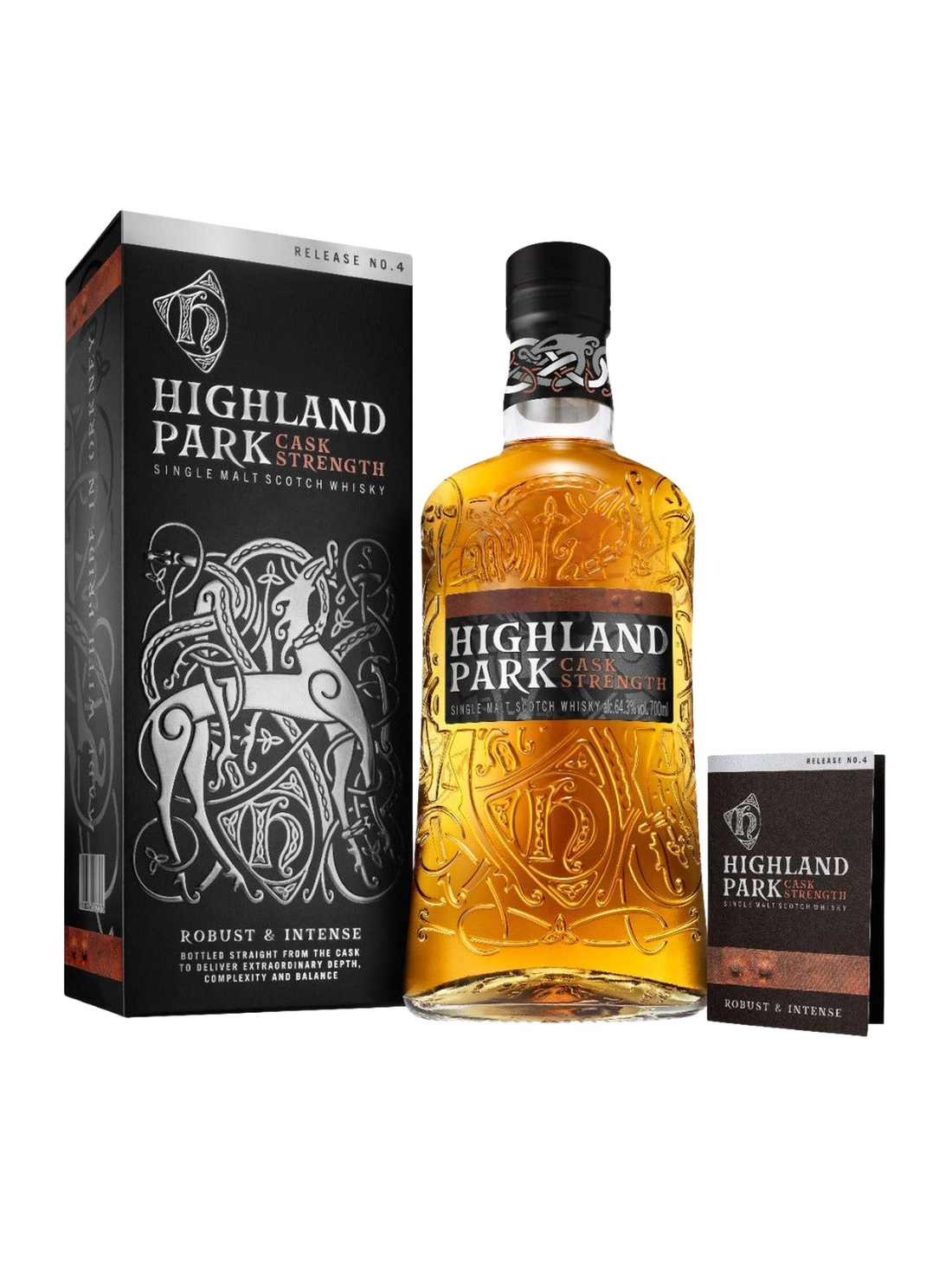 Highland Park Cask Strength 64.3% Single Malt Whisky Release No. 4 - bottle with gift box