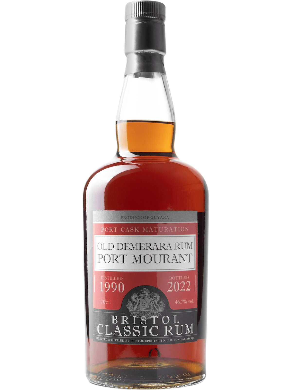 Bristol Classic Rum Old Demerara Rum Port Mourant 1990 32 Year Old - bottle