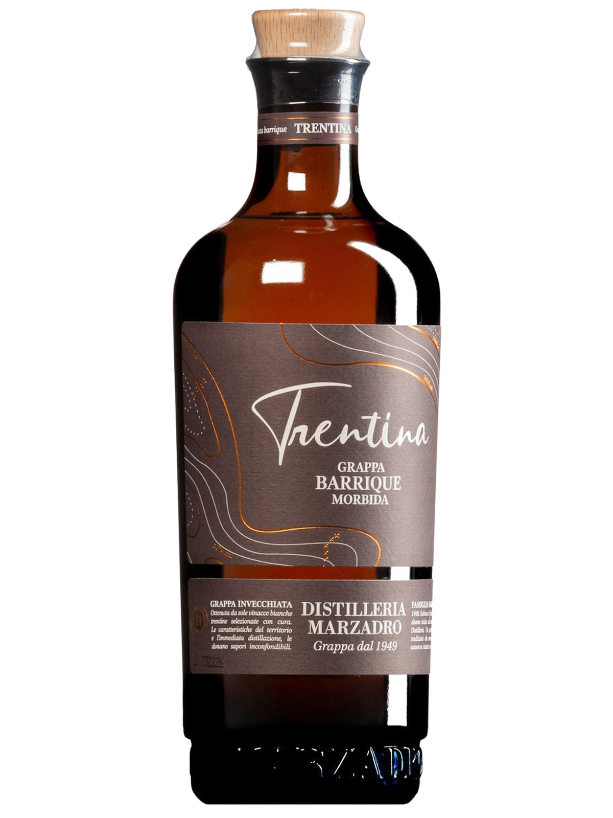 La Trentina Grappa Morbida Barrique - flaske