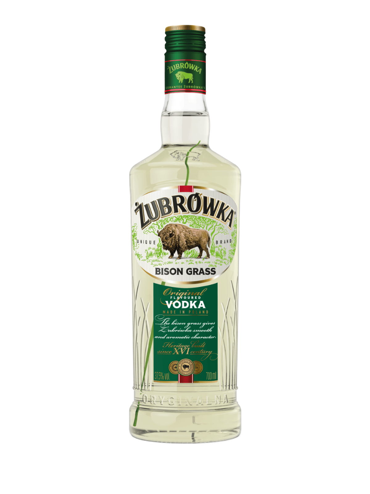 Żubrówka Bison Grass Flavoured Vodka - bottle