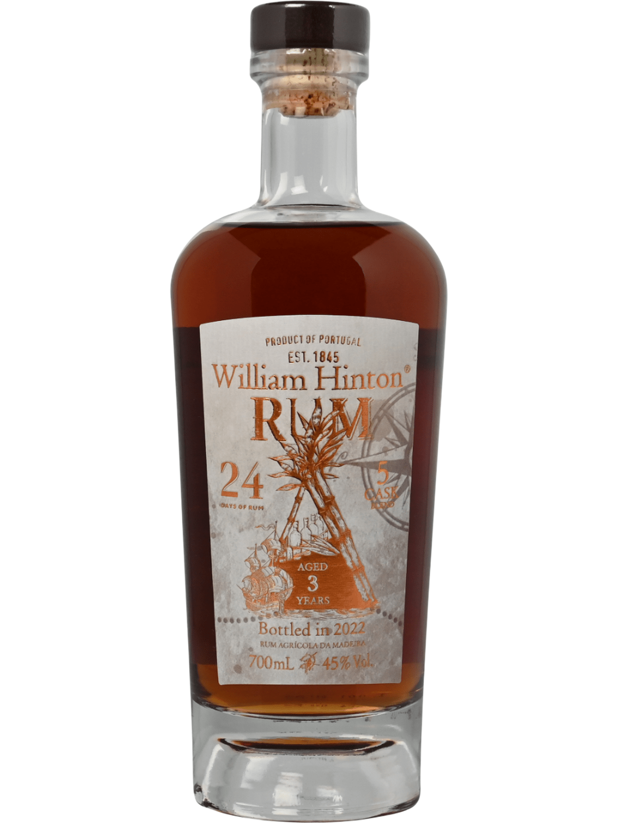 William Hinton Rum Agricola da Madeira 3 års rom - flaske