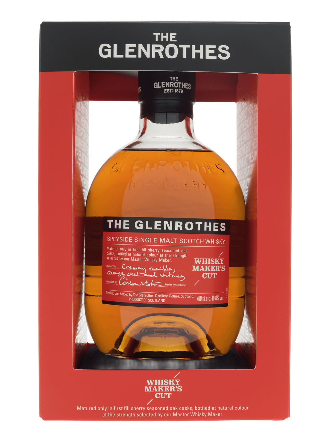 The Glenrothes Whisky Makers Cut Single Malt Whisky - flaske med gaveæske