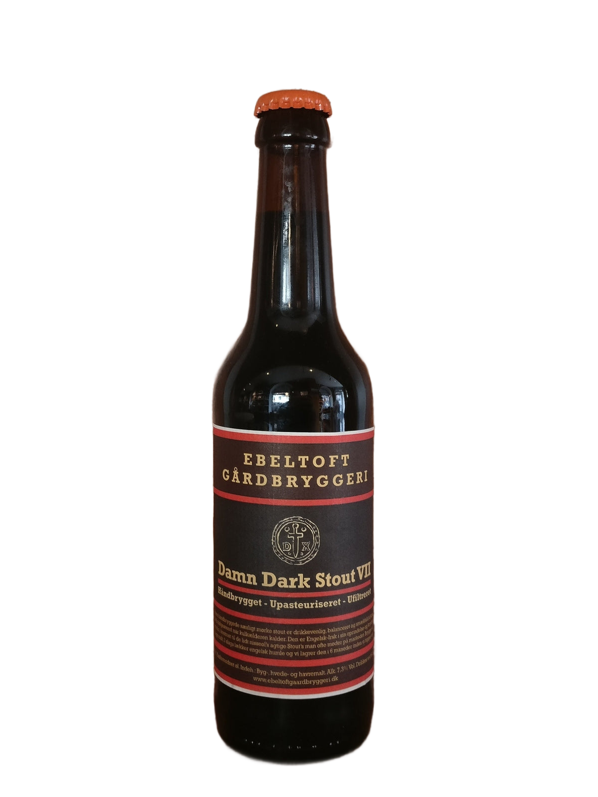 Ebeltoft Gårdbryggeri Damn Dark Stout Öl - flaska