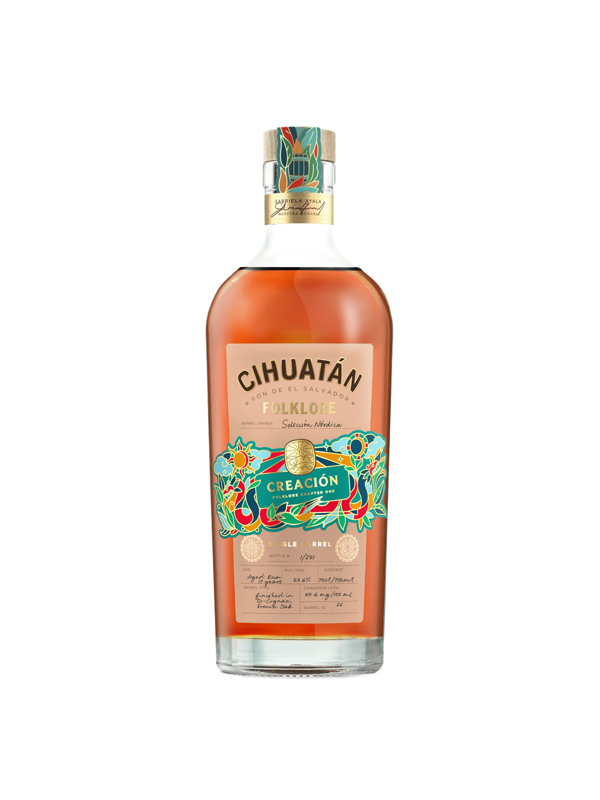 Cihuatán Folklore Selección Nordica Rom - flaske