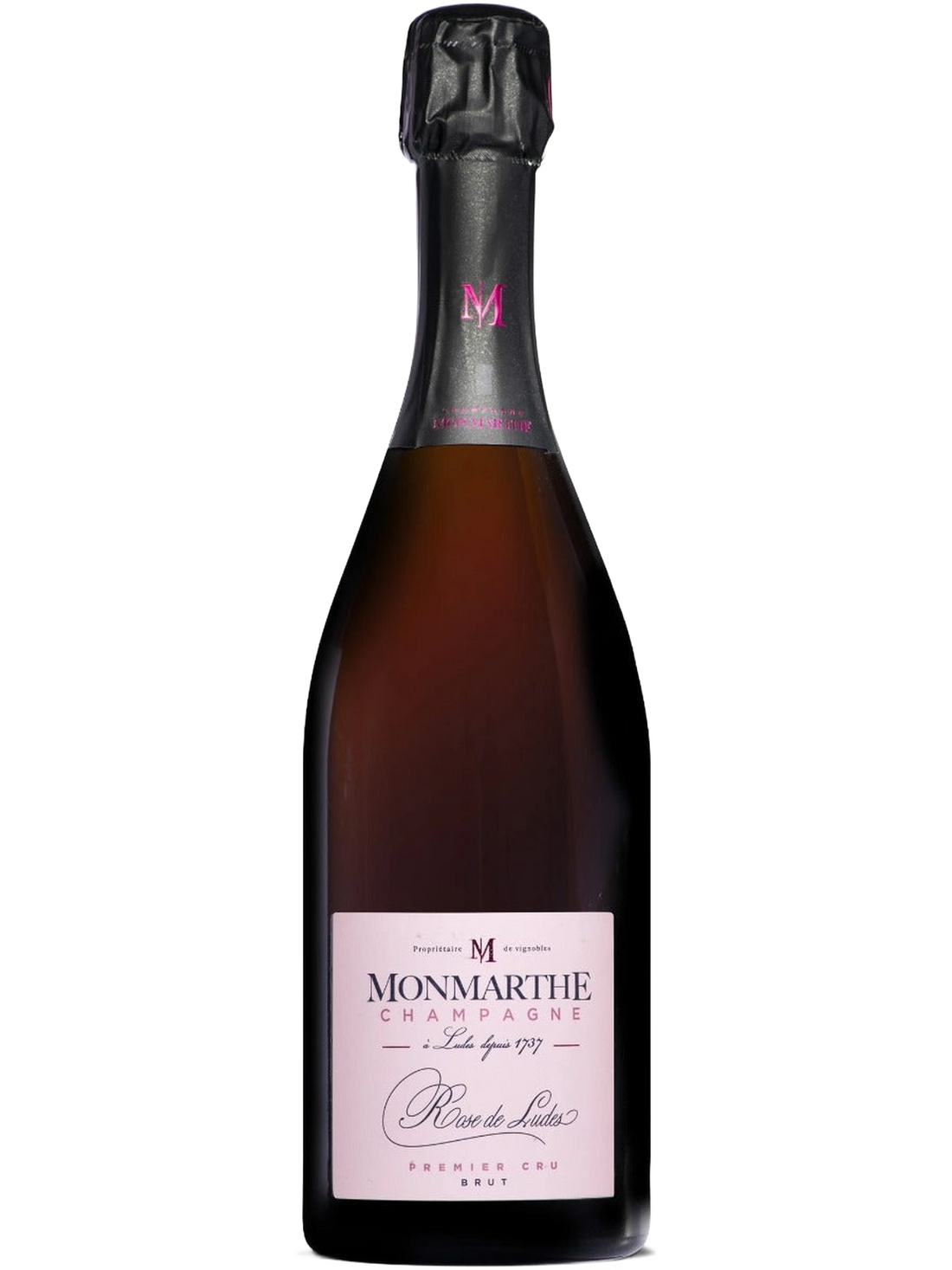 Monmarthe Rose de Ludes Premier Cru Champagne - bottle