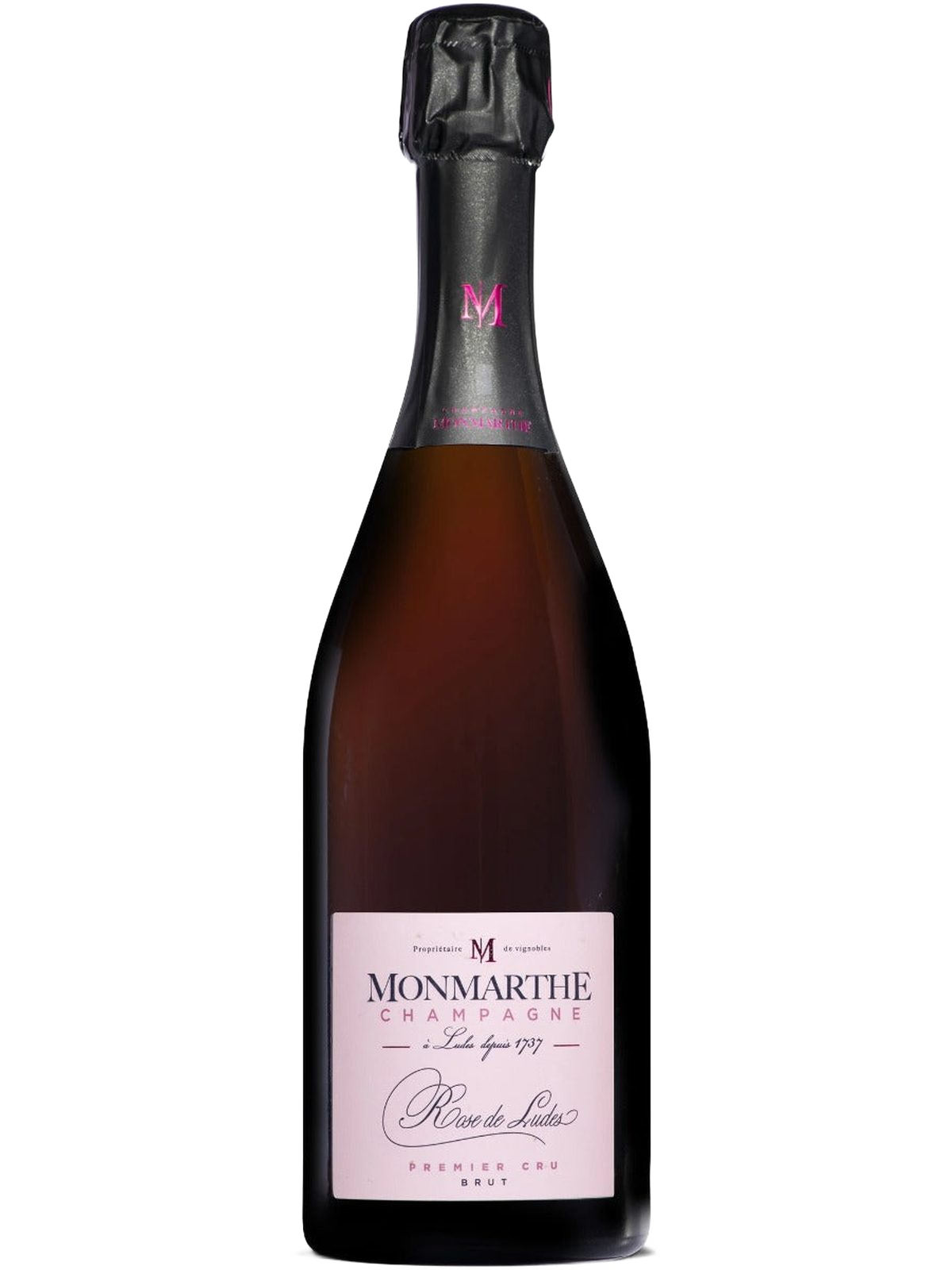 Monmarthe Rose de Ludes Premier Cru Champagne - bottle