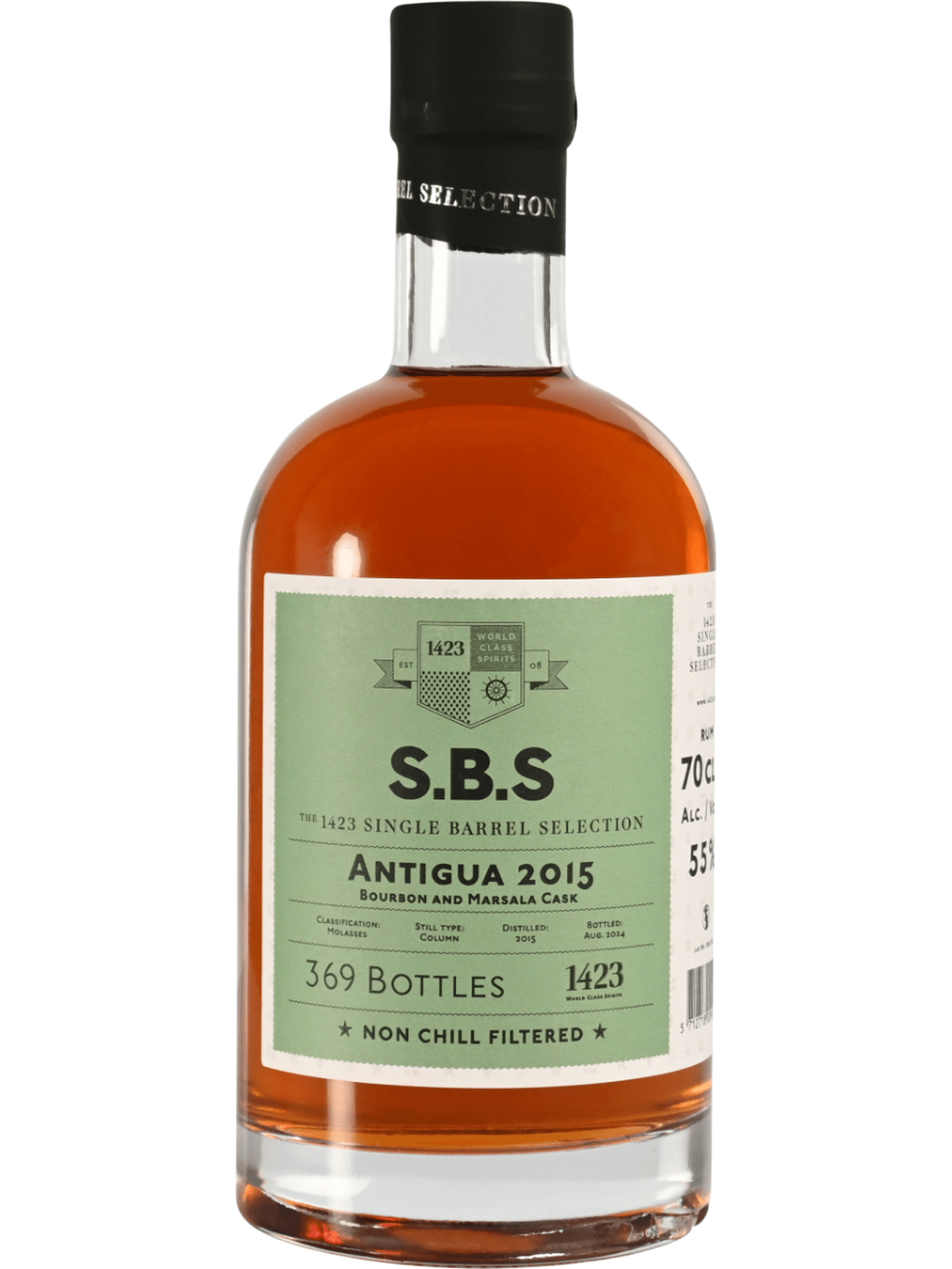 SBS Antigua 2015 Rom - flaske