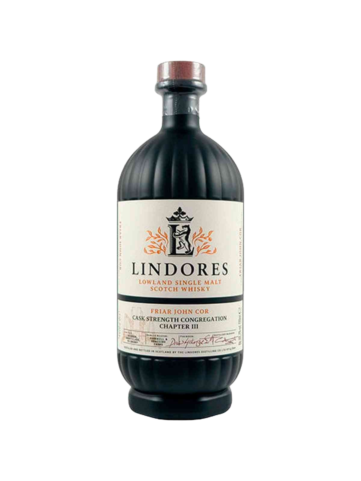 Lindores Friar John Cor Cask Strength Chapter III Lowland Single Malt Scotch Whisky - flaske