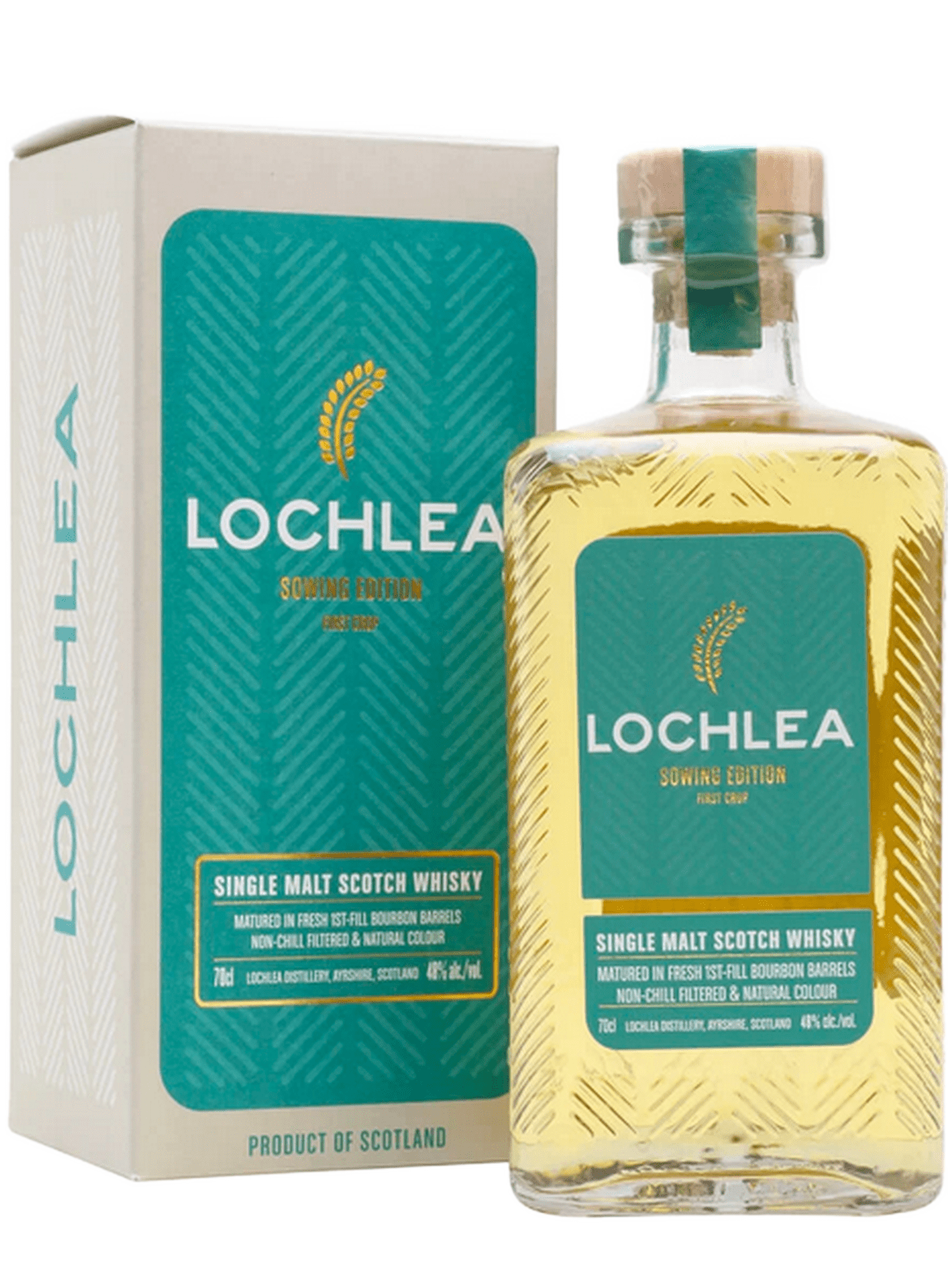 Lochlea Sowing Edition First Crop Single Malt Scotch Whisky - flaska med presentask